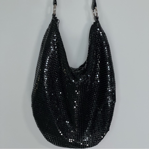 Sparkling Black Chain Mesh Bag - Picture 1 of 4